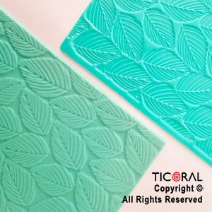 PLACA TEXTURIZADORA HOJAS 15 X 10.5 CM x 1